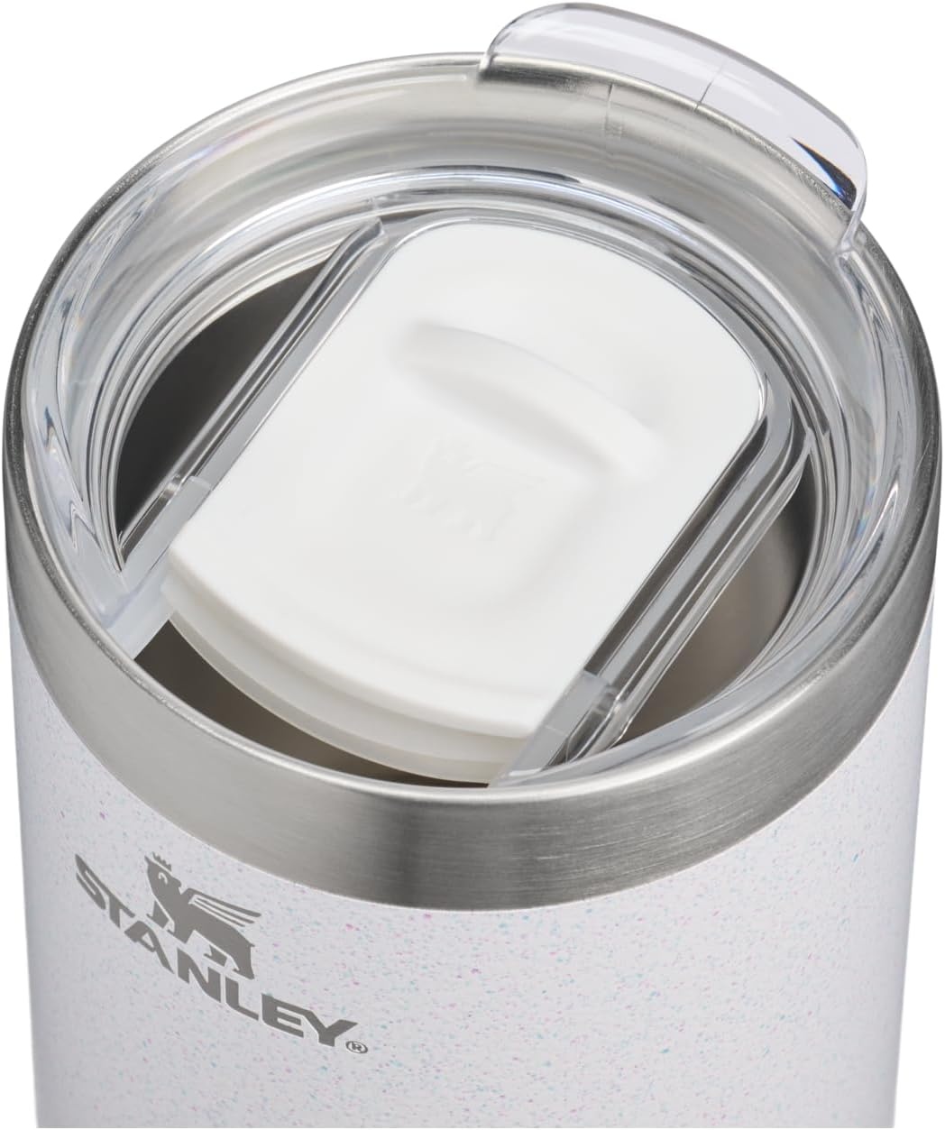 image:imageSTANLEY Everyday Camp Cup 12 oz Drink Through Lid Cup for Coffee Tea and Drinks Insulated Stainless Steel BPAFree Hammertone GreenFrost Sprinkle