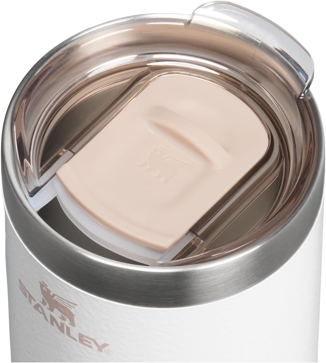 image:imageSTANLEY Everyday Camp Cup 12 oz Drink Through Lid Cup for Coffee Tea and Drinks Insulated Stainless Steel BPAFree Hammertone GreenHammertone Frost