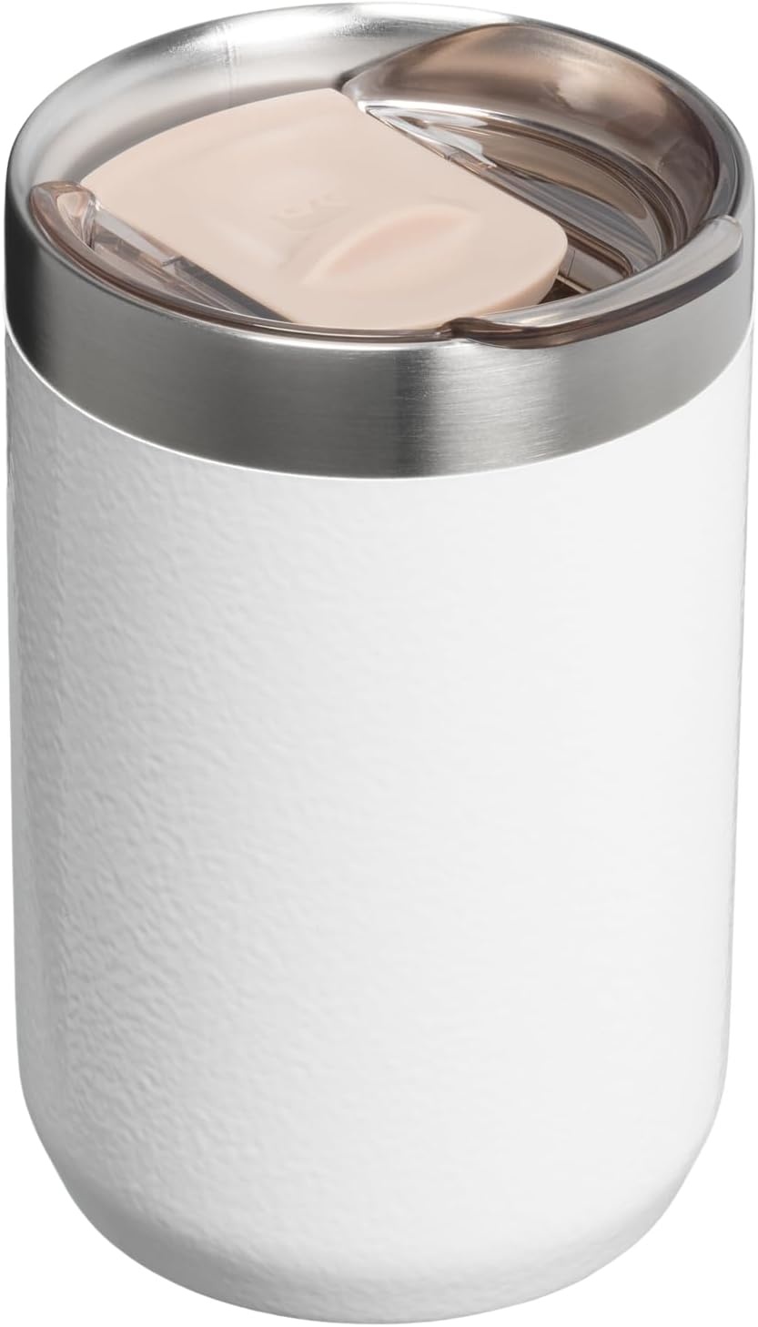 image:imageSTANLEY Everyday Camp Cup 12 oz Drink Through Lid Cup for Coffee Tea and Drinks Insulated Stainless Steel BPAFree Hammertone GreenHammertone Frost