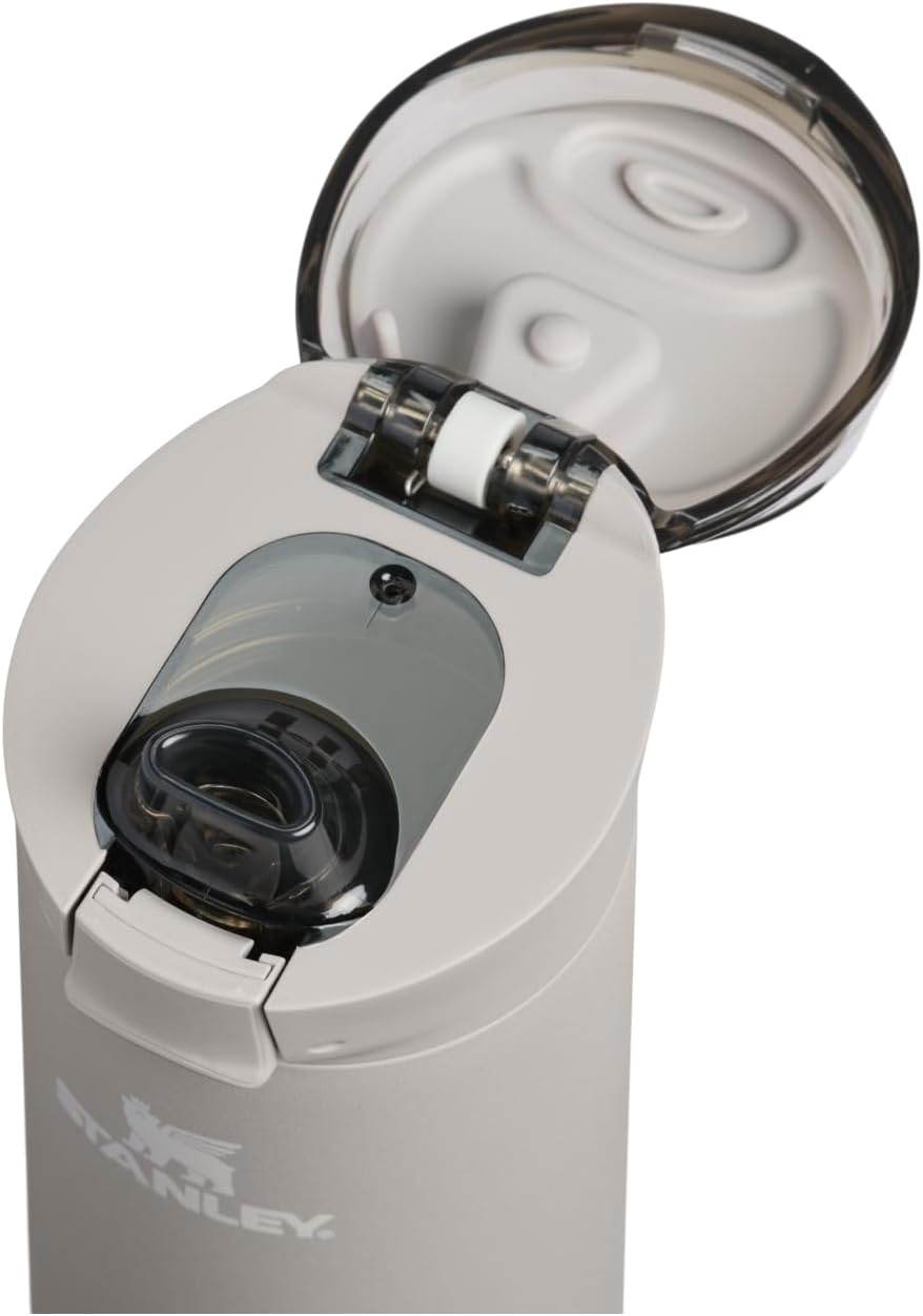 image:imageSTANLEY Flowstate Spring Bottle Leakproof Water Bottle with Carry Strap amp FlipTop Locking Lid Insulated Stainless Steel Fits Most Cup Holders BPAFree 20 oz AshAsh