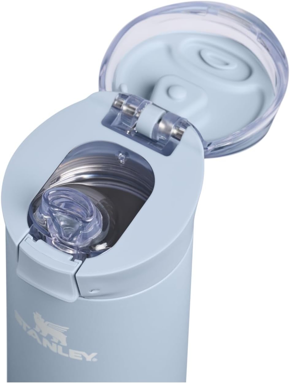 image:imageSTANLEY Flowstate Spring Bottle Leakproof Water Bottle with Carry Strap amp FlipTop Locking Lid Insulated Stainless Steel Fits Most Cup Holders BPAFree 20 oz AshBlue Dream Stone
