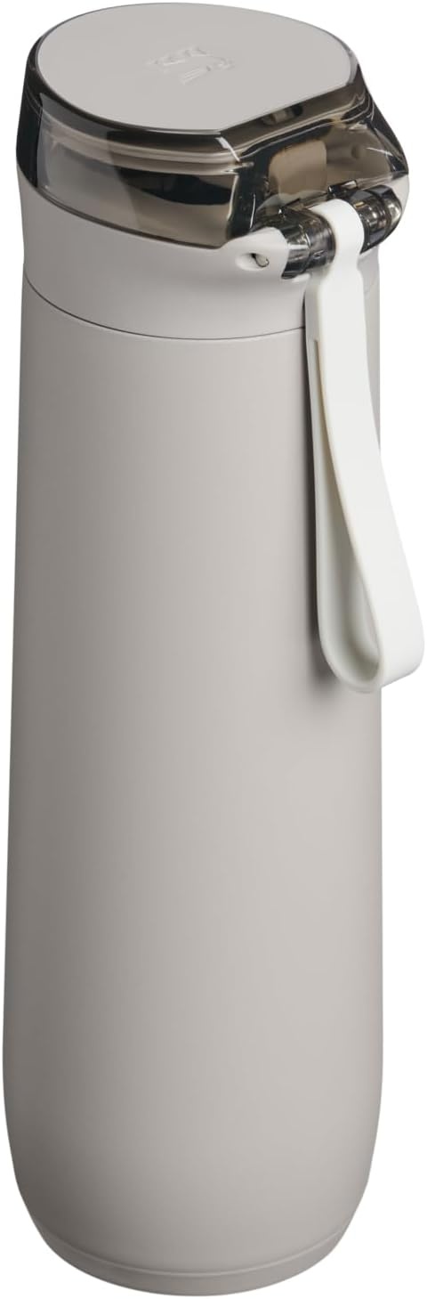 image:imageSTANLEY Flowstate Spring Bottle Leakproof Water Bottle with Carry Strap amp FlipTop Locking Lid Insulated Stainless Steel Fits Most Cup Holders BPAFree 20 oz AshAsh