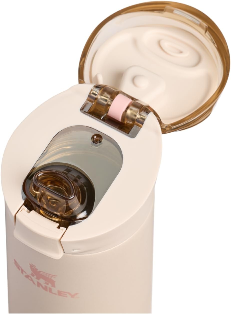 image:imageSTANLEY Flowstate Spring Bottle Leakproof Water Bottle with Carry Strap amp FlipTop Locking Lid Insulated Stainless Steel Fits Most Cup Holders BPAFree 20 oz AshChampagne
