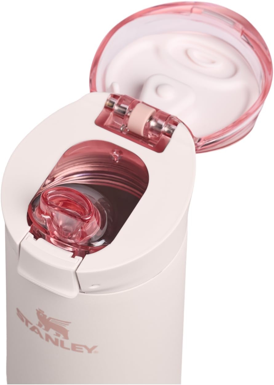 image:imageSTANLEY Flowstate Spring Bottle Leakproof Water Bottle with Carry Strap amp FlipTop Locking Lid Insulated Stainless Steel Fits Most Cup Holders BPAFree 20 oz AshRose Quartz