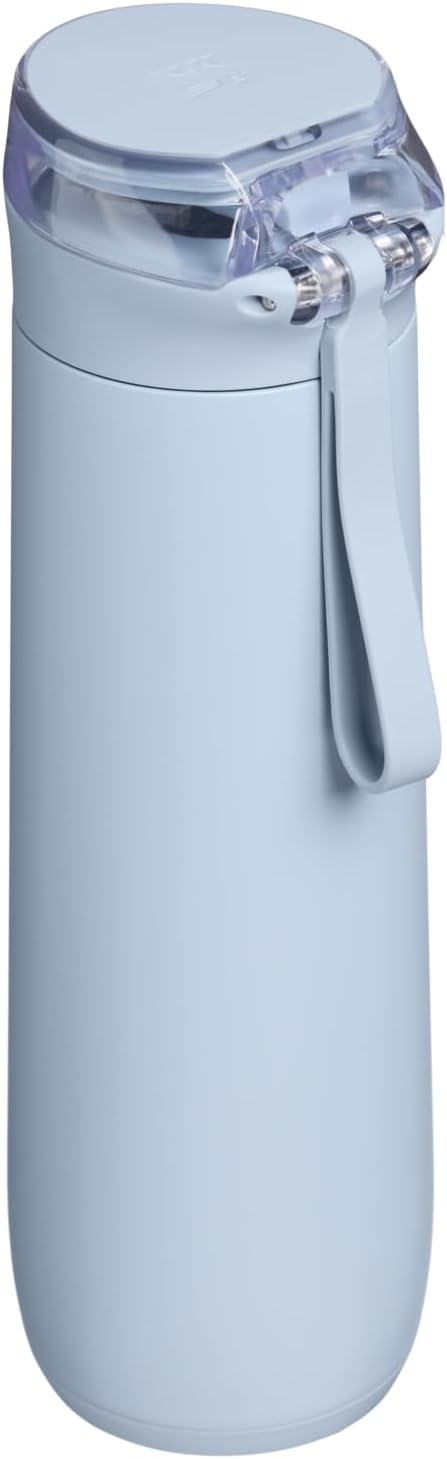 image:imageSTANLEY Flowstate Spring Bottle Leakproof Water Bottle with Carry Strap amp FlipTop Locking Lid Insulated Stainless Steel Fits Most Cup Holders BPAFree 20 oz AshBlue Dream Stone