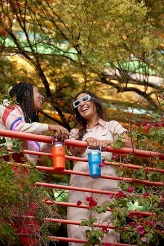 image:imageSTANLEY IceFlow 20 Flip Straw Tumbler 20 oz Pomelo Easy Carry Handle Twist On Lid and Flip Up Straw Leak Resistant Water Bottle Insulated Stainless Steel BPAFreeLilac