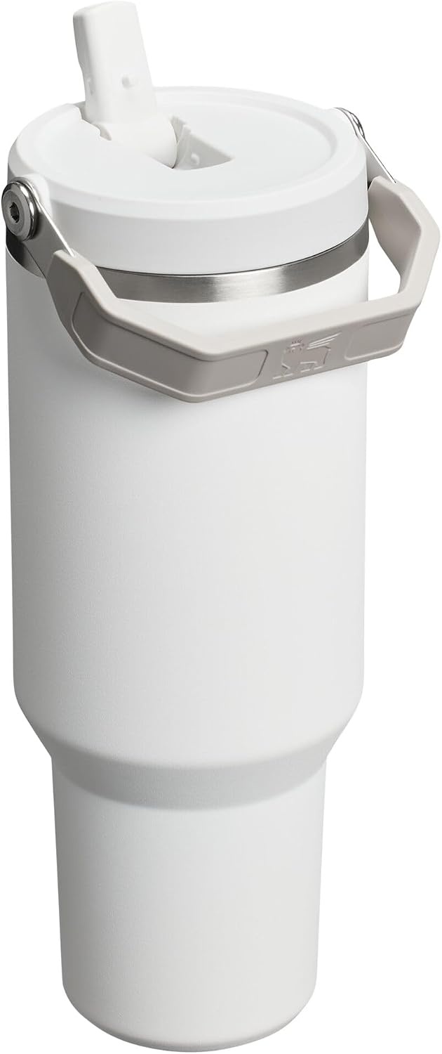 image:imageSTANLEY IceFlow 20 Flip Straw Tumbler 20 oz Pomelo Easy Carry Handle Twist On Lid and Flip Up Straw Leak Resistant Water Bottle Insulated Stainless Steel BPAFreeFrost
