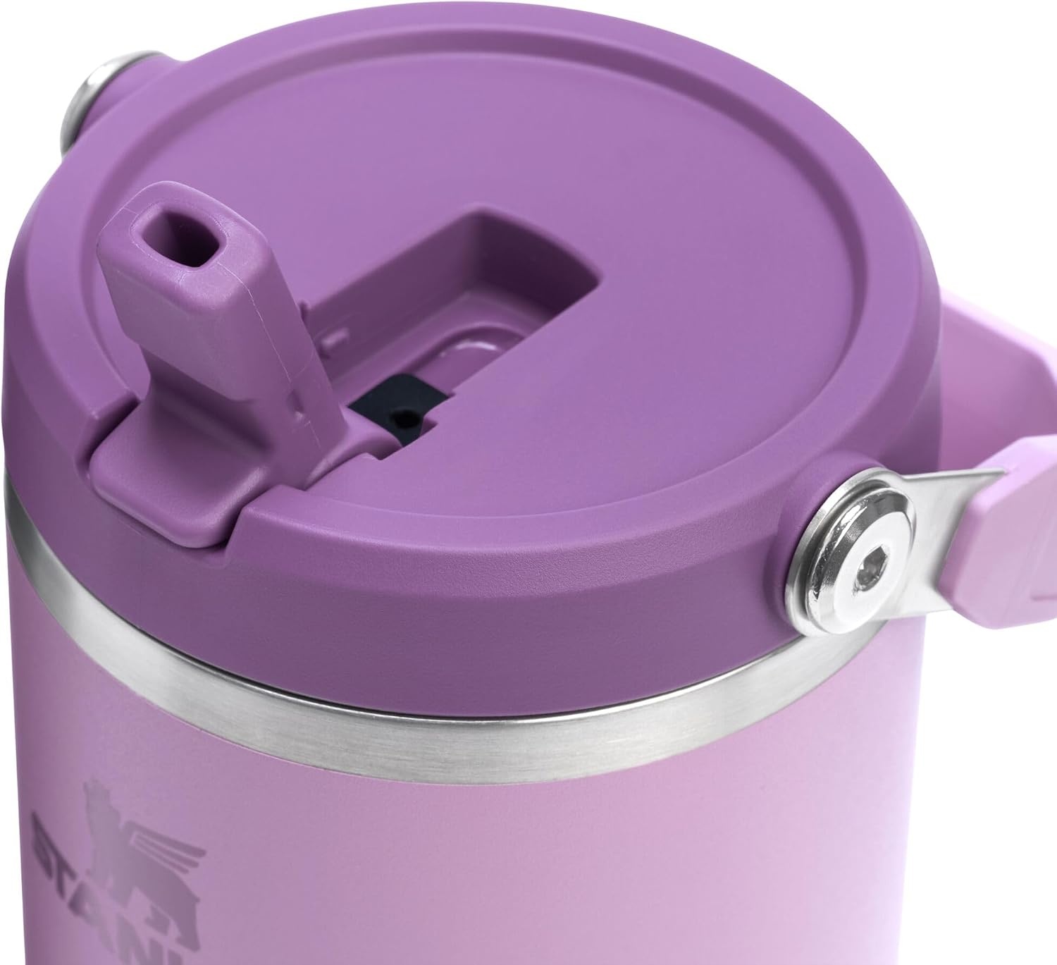 image:imageSTANLEY IceFlow 20 Flip Straw Tumbler 20 oz Pomelo Easy Carry Handle Twist On Lid and Flip Up Straw Leak Resistant Water Bottle Insulated Stainless Steel BPAFreeLilac 20