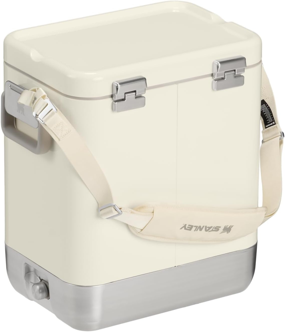 image:imageSTANLEY Lifted Spirits Stainless Steel Cooler Vacuum Insulated Hard Cooler Leakproof VaultSeal Latch Premium 188 Recycled Stainless Steel BPAFreeCream Gloss