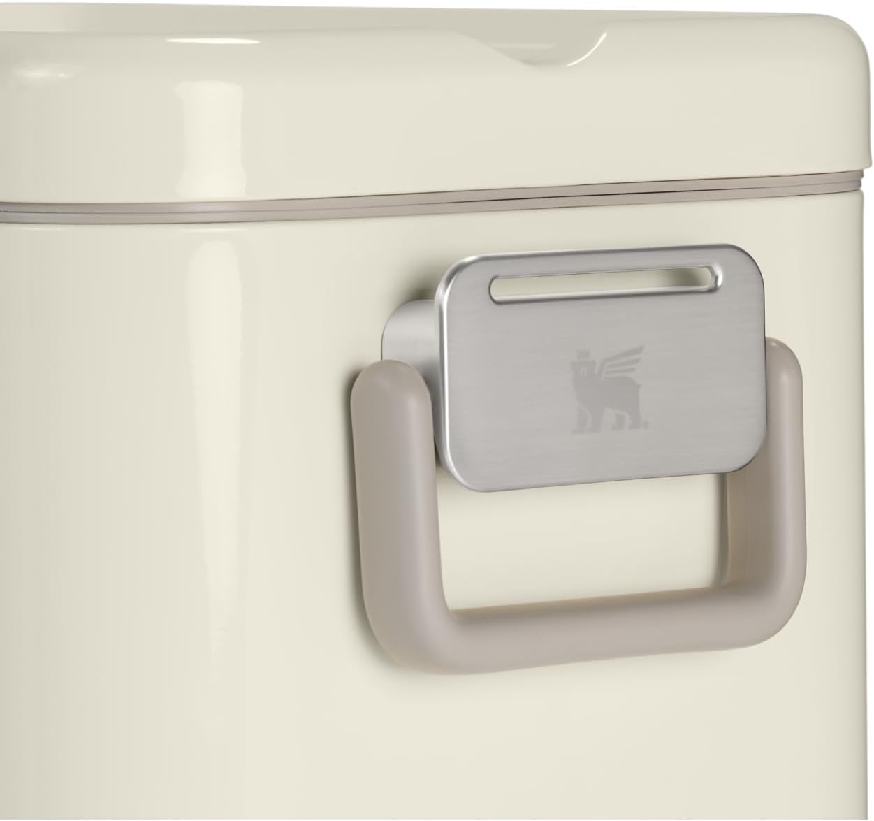 image:imageSTANLEY Lifted Spirits Stainless Steel Cooler Vacuum Insulated Hard Cooler Leakproof VaultSeal Latch Premium 188 Recycled Stainless Steel BPAFreeCream Gloss