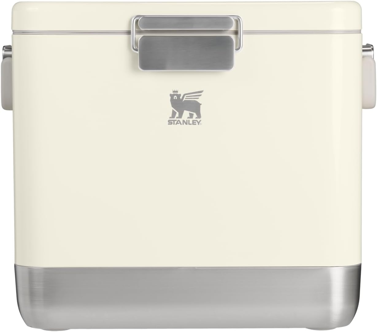 image:imageSTANLEY Lifted Spirits Stainless Steel Cooler Vacuum Insulated Hard Cooler Leakproof VaultSeal Latch Premium 188 Recycled Stainless Steel BPAFreeCream Gloss