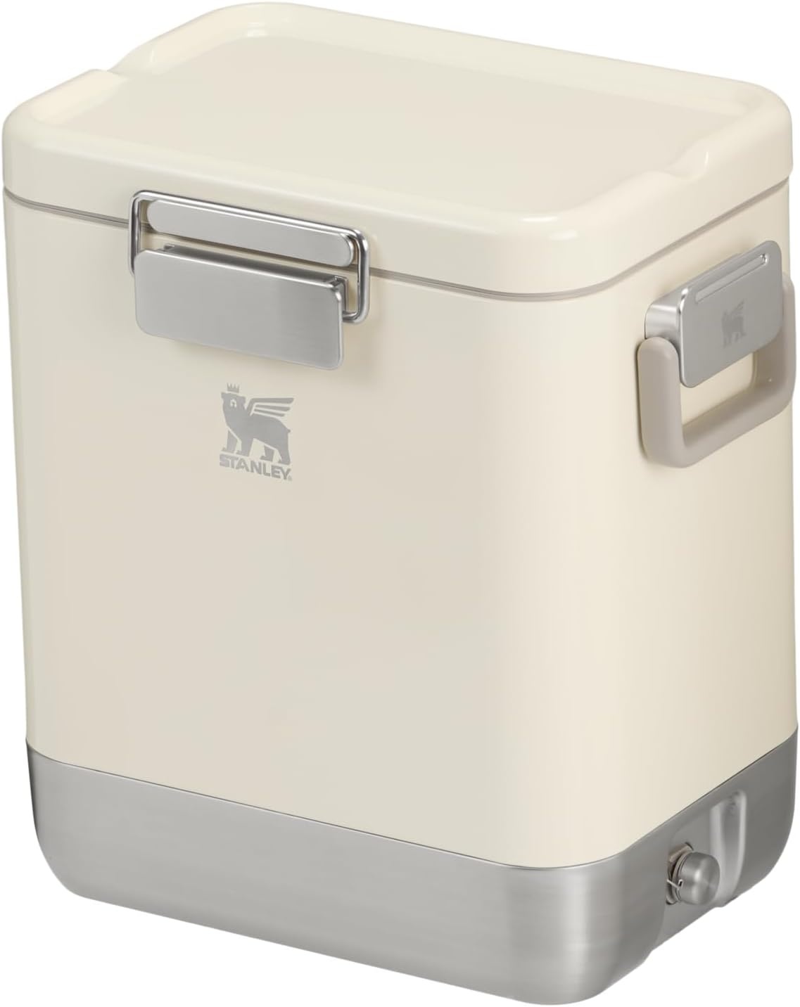 image:imageSTANLEY Lifted Spirits Stainless Steel Cooler Vacuum Insulated Hard Cooler Leakproof VaultSeal Latch Premium 188 Recycled Stainless Steel BPAFreeCream Gloss