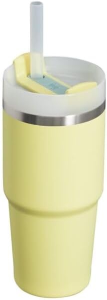 image:imageSTANLEY Quencher H20 Flow State Tumbler 14 oz Pomelo Straw and 3Position Lid Cup Holder Compatible for Travel Insulated Stainless Steel Cup BPAFree