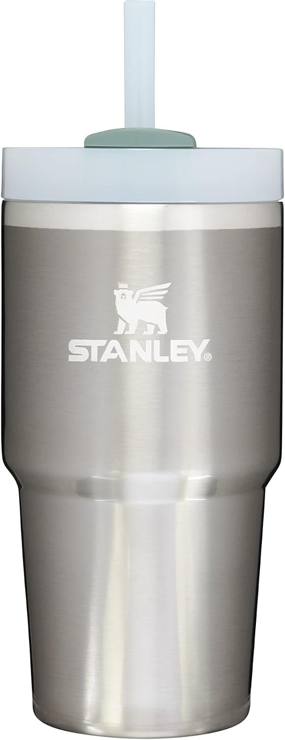 image:imageSTANLEY Quencher H20 Flow State Tumbler 20 oz Lilac Straw and 3Position Lid Cup Holder Compatible for Travel Insulated Stainless Steel Cup BPAFreeStainless Steel Shale