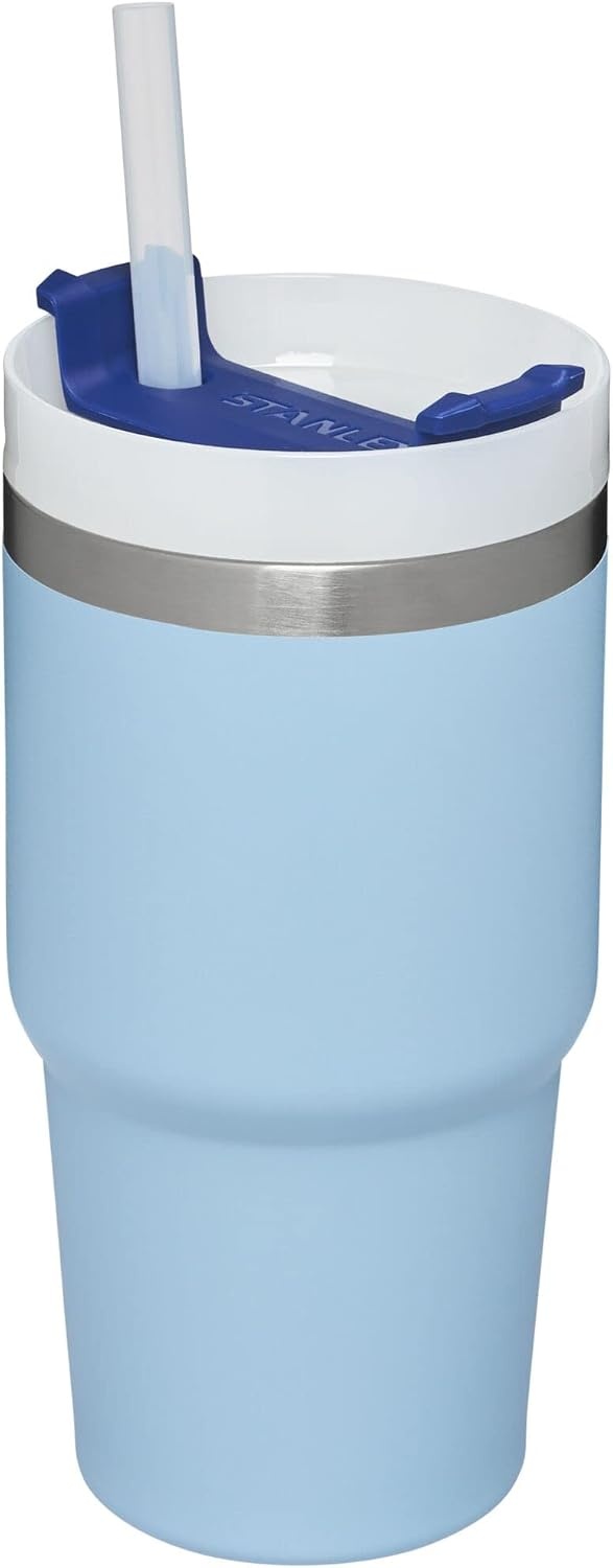 image:imageSTANLEY Quencher H20 Flow State Tumbler 20 oz Lilac Straw and 3Position Lid Cup Holder Compatible for Travel Insulated Stainless Steel Cup BPAFreeCornflower