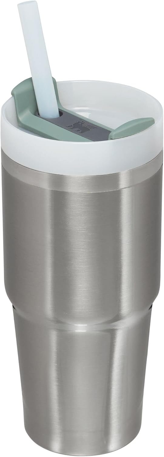 image:imageSTANLEY Quencher H20 Flow State Tumbler 20 oz Lilac Straw and 3Position Lid Cup Holder Compatible for Travel Insulated Stainless Steel Cup BPAFreeStainless Steel Shale