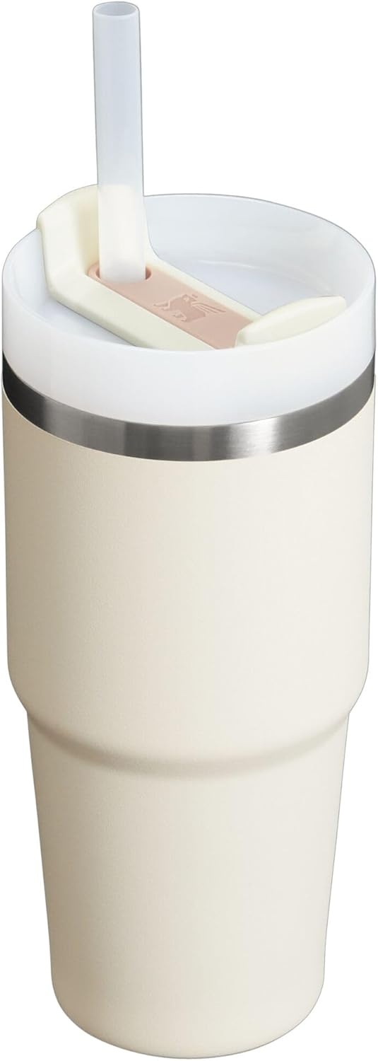 image:imageSTANLEY Quencher H20 Flow State Tumbler 20 oz Lilac Straw and 3Position Lid Cup Holder Compatible for Travel Insulated Stainless Steel Cup BPAFreeCream 20