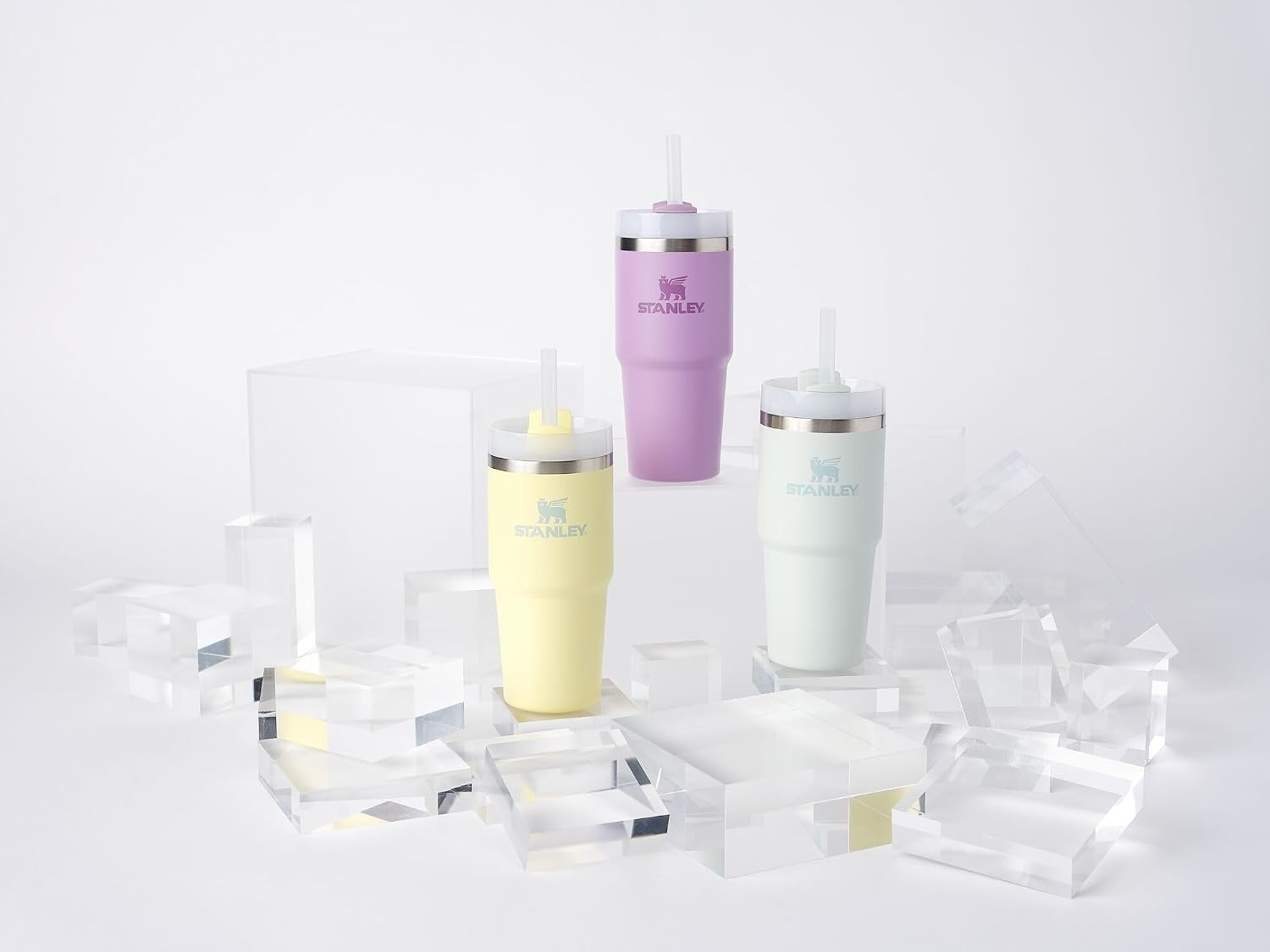 image:imageSTANLEY Quencher H20 Flow State Tumbler 20 oz Lilac Straw and 3Position Lid Cup Holder Compatible for Travel Insulated Stainless Steel Cup BPAFreeMist