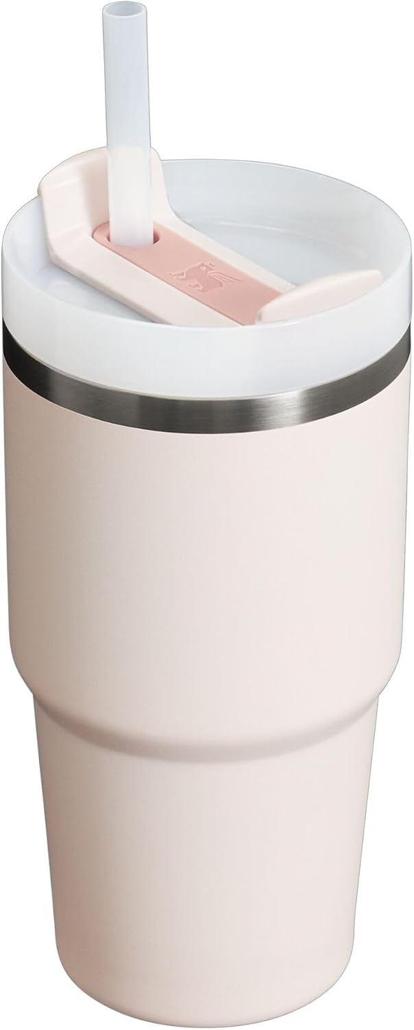 image:imageSTANLEY Quencher H20 Flow State Tumbler 20 oz Lilac Straw and 3Position Lid Cup Holder Compatible for Travel Insulated Stainless Steel Cup BPAFreeRose Quartz 20