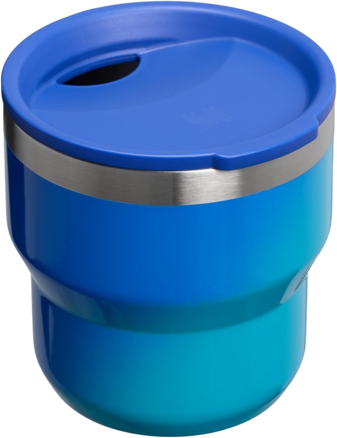 image:imageSTANLEY StayHot Stacking Camp Cup Press In Drink Through Lid Cup for Coffee Tea and Drinks Insulated Stainless Steel Coffee Mug BPAFreeSea Glass Aura