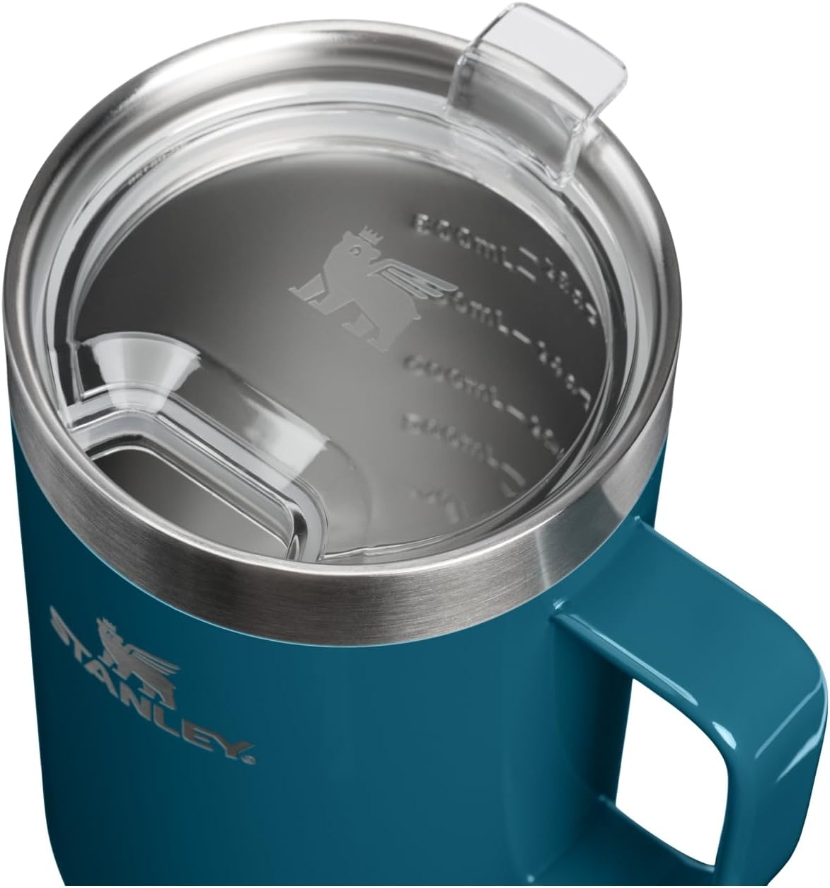 image:imageSTANLEY The Everyday Suburban Mug 24 oz Drink Through Lid Cup for Coffee Tea and Drinks Insulated Stainless Steel Coffee Mug BPAFree FrostCoastal Teal Gloss
