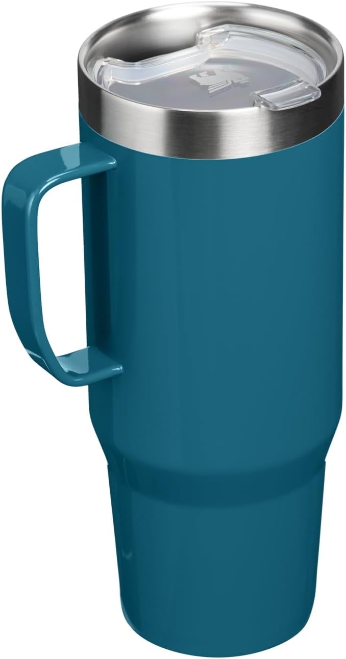 image:imageSTANLEY The Everyday Suburban Mug 24 oz Drink Through Lid Cup for Coffee Tea and Drinks Insulated Stainless Steel Coffee Mug BPAFree FrostCoastal Teal Gloss
