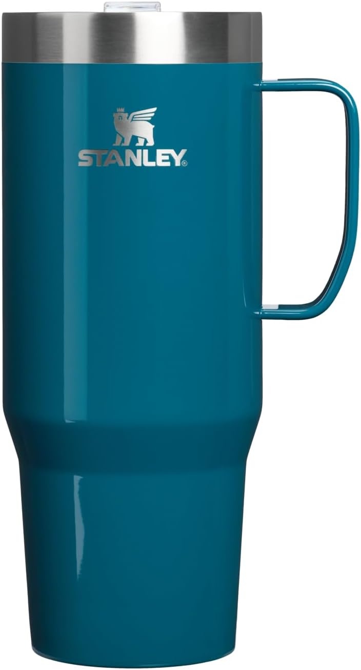 image:imageSTANLEY The Everyday Suburban Mug 24 oz Drink Through Lid Cup for Coffee Tea and Drinks Insulated Stainless Steel Coffee Mug BPAFree FrostCoastal Teal Gloss