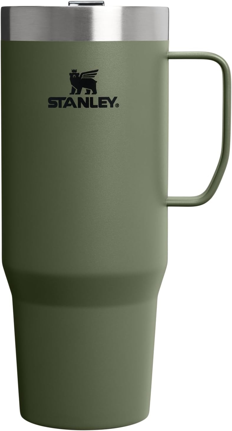 image:imageSTANLEY The Everyday Suburban Mug 24 oz Drink Through Lid Cup for Coffee Tea and Drinks Insulated Stainless Steel Coffee Mug BPAFree FrostDried Pine