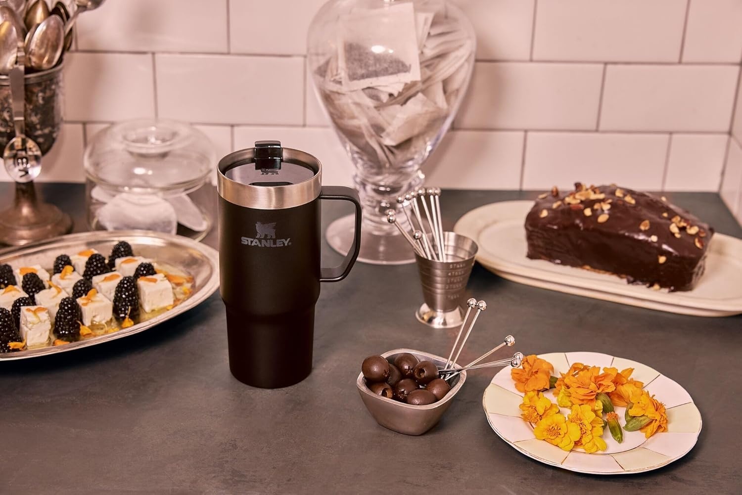 image:imageSTANLEY The Everyday Suburban Mug 24 oz Drink Through Lid Cup for Coffee Tea and Drinks Insulated Stainless Steel Coffee Mug BPAFree FrostFrost