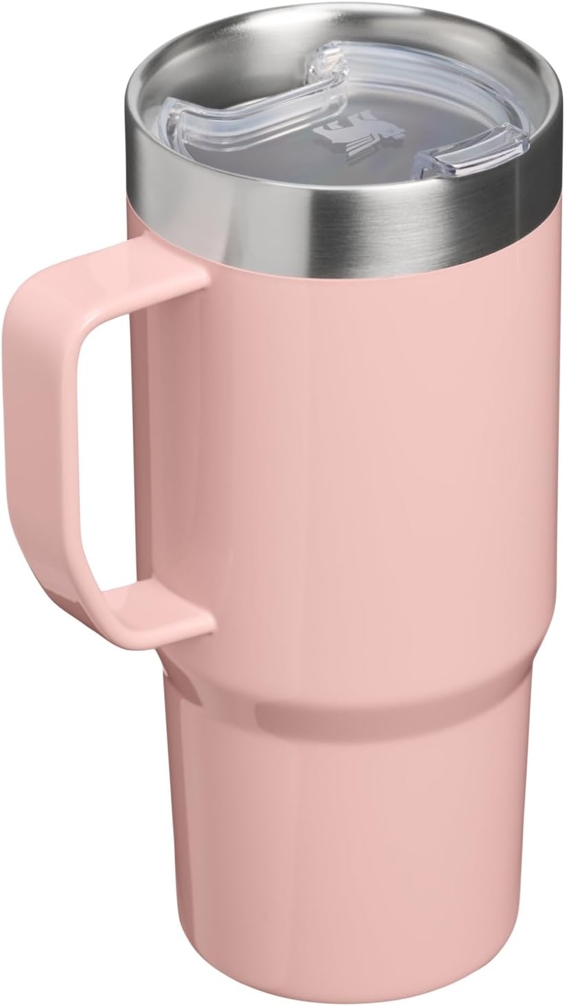 image:imageSTANLEY The Everyday Suburban Mug 24 oz Drink Through Lid Cup for Coffee Tea and Drinks Insulated Stainless Steel Coffee Mug BPAFree FrostPeach Rose Gloss