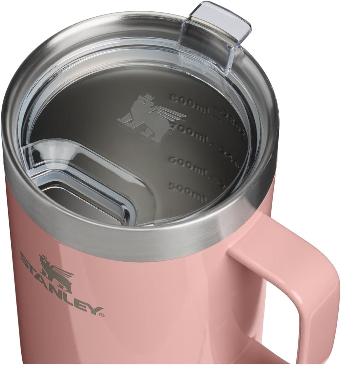 image:imageSTANLEY The Everyday Suburban Mug 24 oz Drink Through Lid Cup for Coffee Tea and Drinks Insulated Stainless Steel Coffee Mug BPAFree FrostPeach Rose Gloss