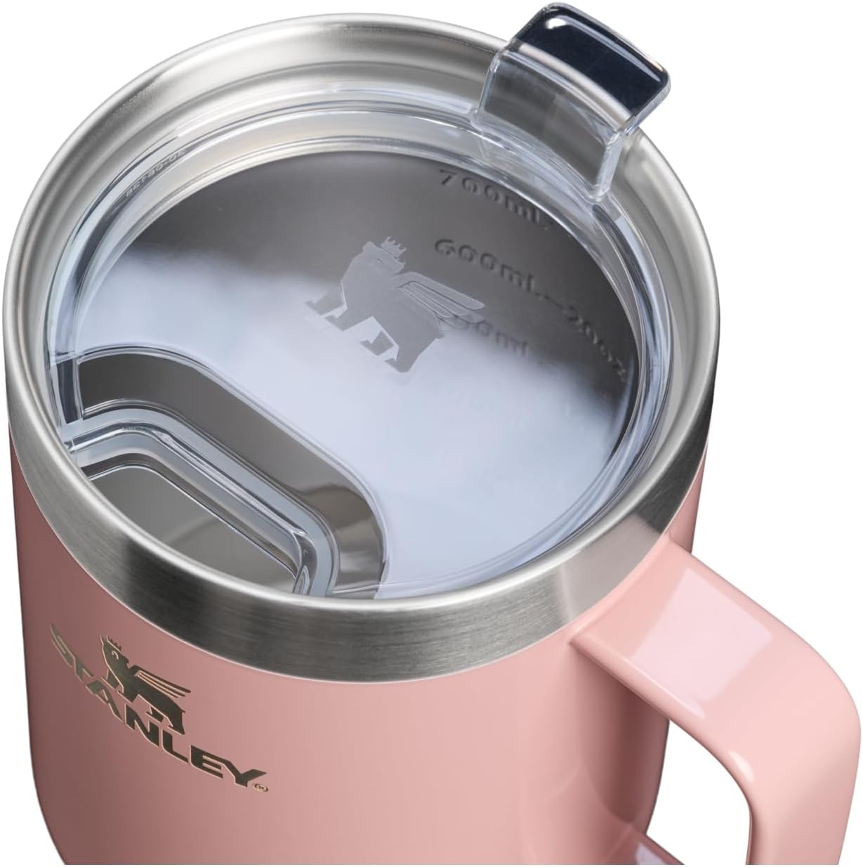 image:imageSTANLEY The Everyday Suburban Mug 24 oz Drink Through Lid Cup for Coffee Tea and Drinks Insulated Stainless Steel Coffee Mug BPAFree FrostPeach Rose Gloss