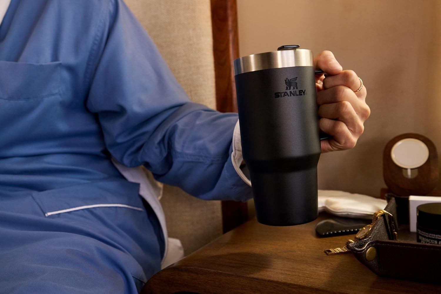 image:imageSTANLEY The Everyday Suburban Mug 24 oz Drink Through Lid Cup for Coffee Tea and Drinks Insulated Stainless Steel Coffee Mug BPAFree FrostToast
