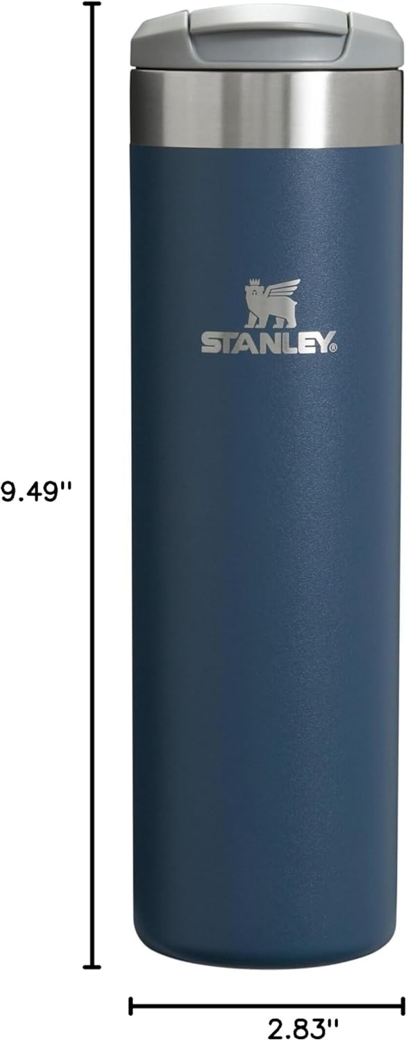 image:imageSTANLEY Transit FlipTop Mug Leakproof Coffee Travel Cup Vacuum Insulated Stainless Steel Stays Hot or Cold for Hours BPAFree 20 oz DaffodilNavy