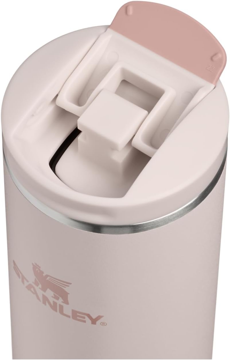 image:imageSTANLEY Transit FlipTop Mug Leakproof Coffee Travel Cup Vacuum Insulated Stainless Steel Stays Hot or Cold for Hours BPAFree 20 oz DaffodilRose Quartz