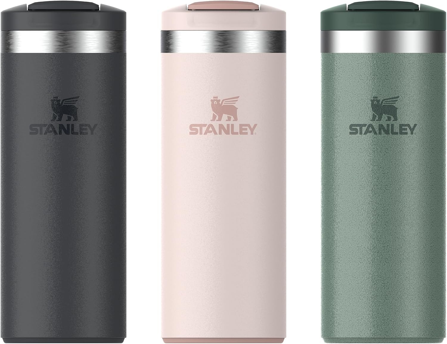 image:imageSTANLEY Transit FlipTop Mug Leakproof Coffee Travel Cup Vacuum Insulated Stainless Steel Stays Hot or Cold for Hours BPAFree 20 oz DaffodilRose Quartz