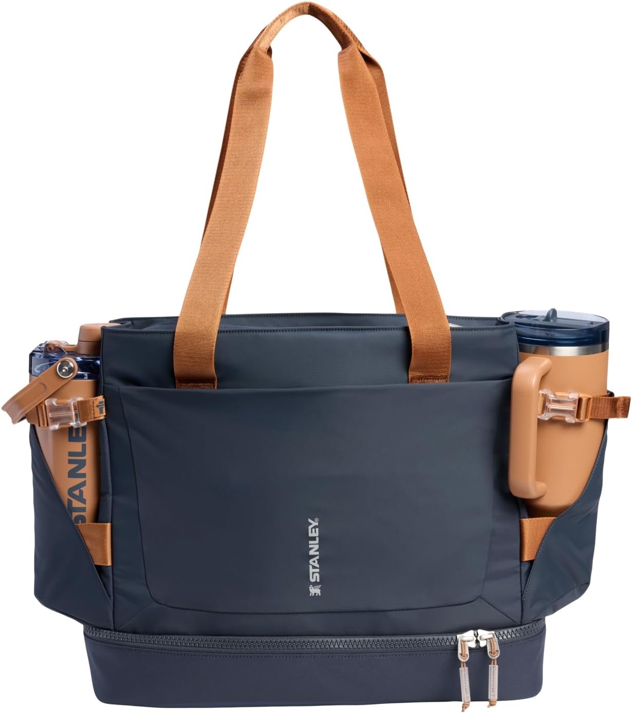 image:imageSTANLEY Vitalize Crossbody Bag Hydration Sling with Zippered Drinkware Compartment Adjustable Strap Multiple Storage Pockets Durable Recycled Fabric Rose QuartzTwilight