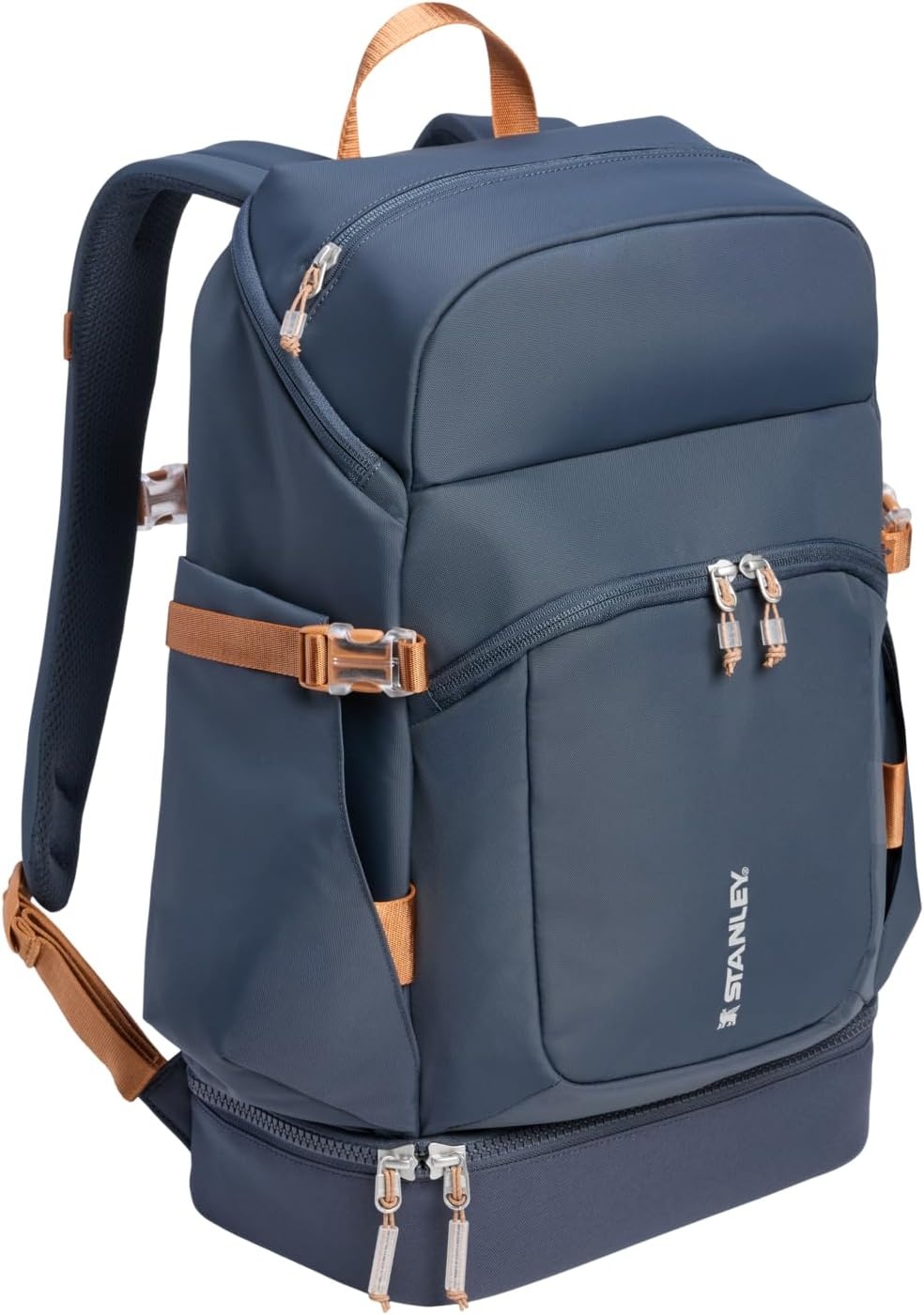 image:imageSTANLEY Vitalize Crossbody Bag Hydration Sling with Zippered Drinkware Compartment Adjustable Strap Multiple Storage Pockets Durable Recycled Fabric Rose QuartzTwilight