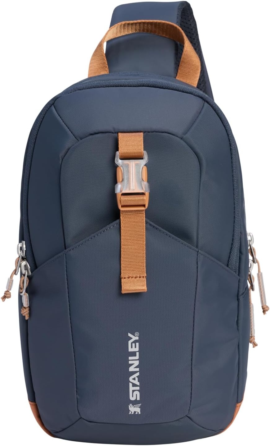 image:imageSTANLEY Vitalize Crossbody Bag Hydration Sling with Zippered Drinkware Compartment Adjustable Strap Multiple Storage Pockets Durable Recycled Fabric Rose QuartzTwilight