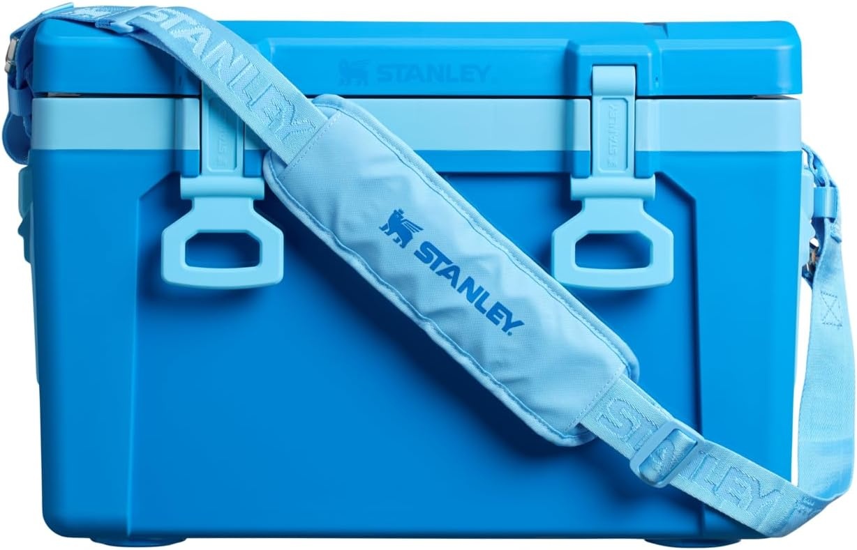 image:imageStanley Adventure Outdoor Cooler 16 qt Heavy Duty Outdoor Camping Cooler with Easy Carry Top Handle BPAFree DaffodilAzure