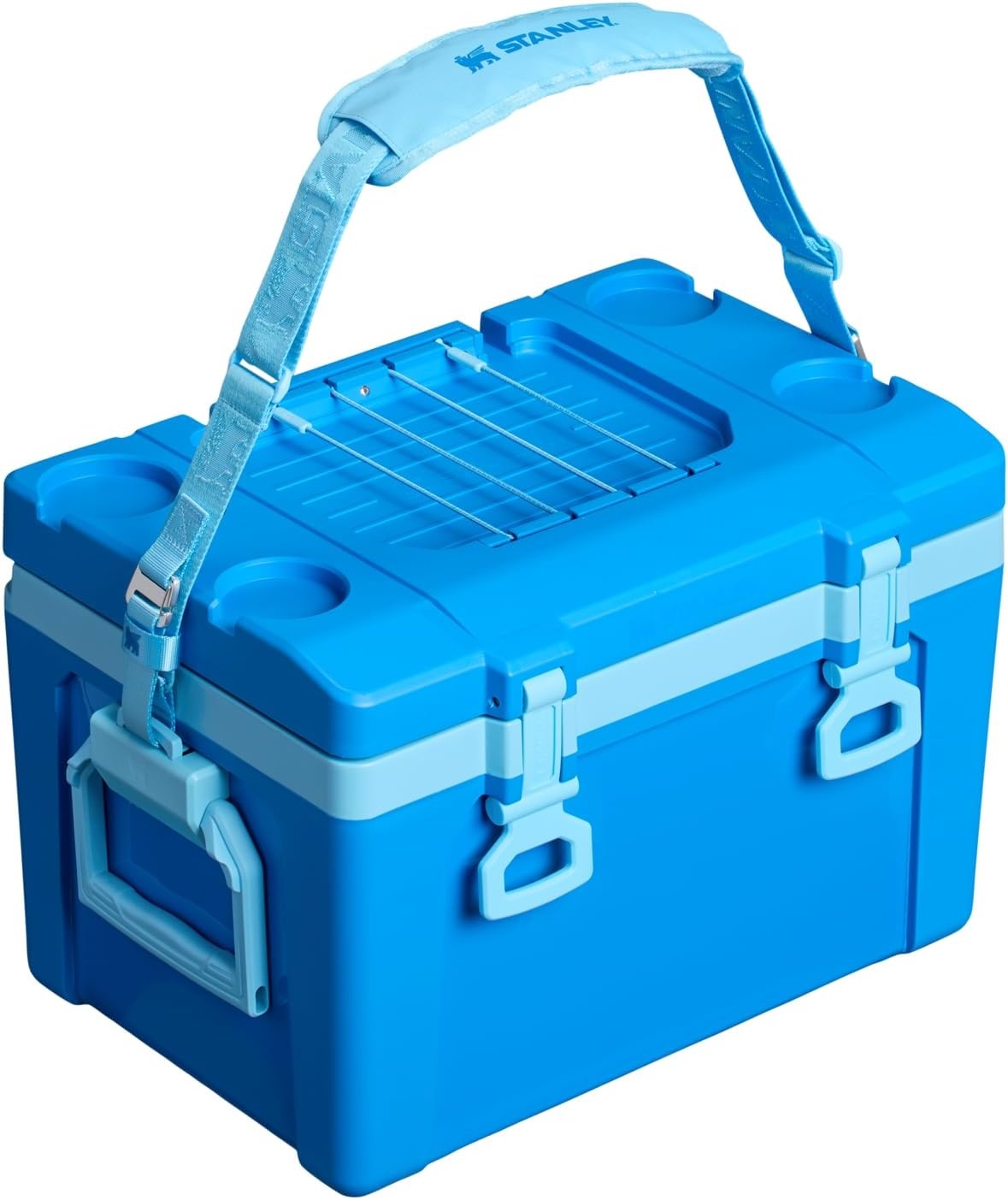 image:imageStanley Adventure Outdoor Cooler 16 qt Heavy Duty Outdoor Camping Cooler with Easy Carry Top Handle BPAFree DaffodilAzure