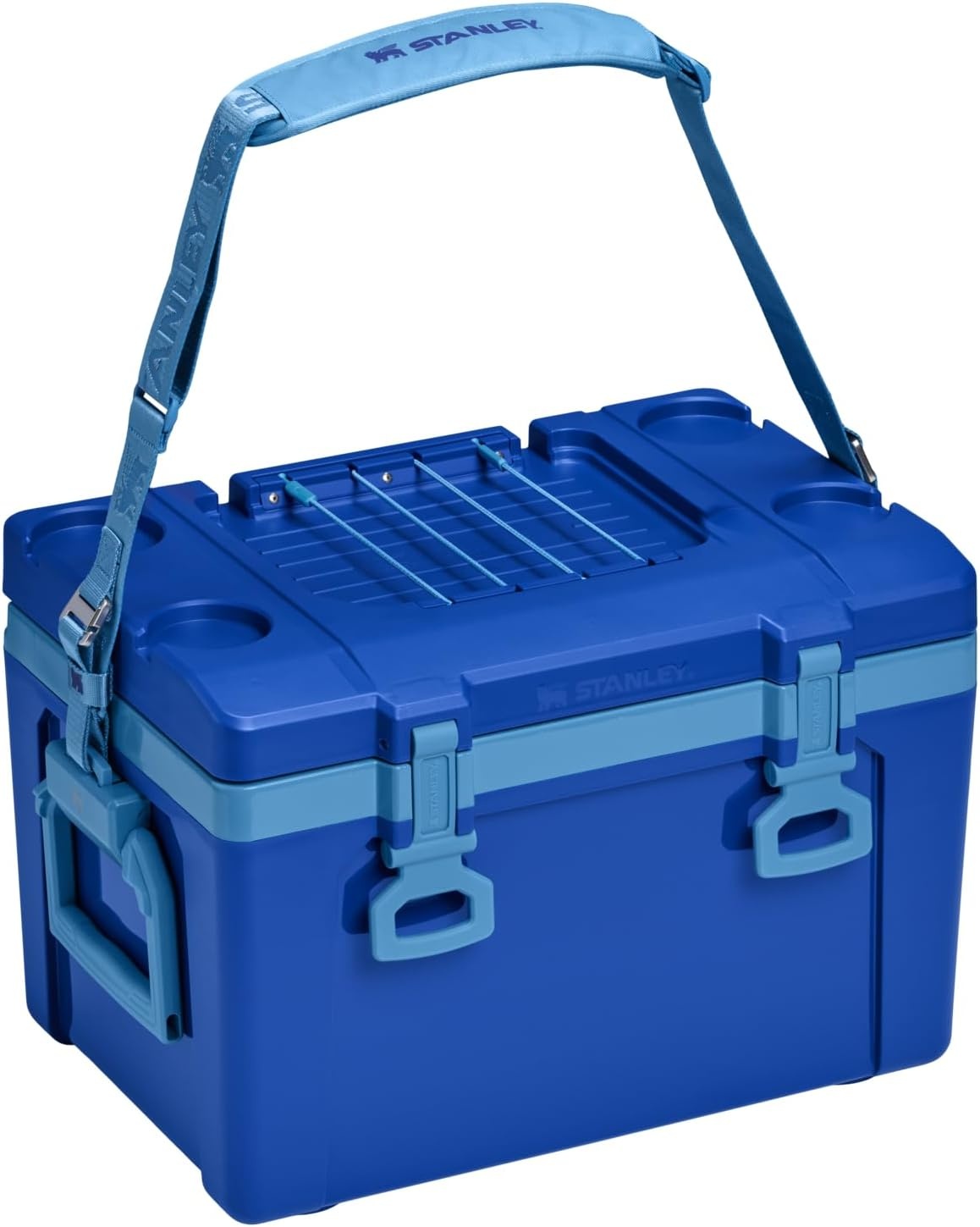 image:imageStanley Adventure Outdoor Cooler 16 qt Heavy Duty Outdoor Camping Cooler with Easy Carry Top Handle BPAFree DaffodilCobalt
