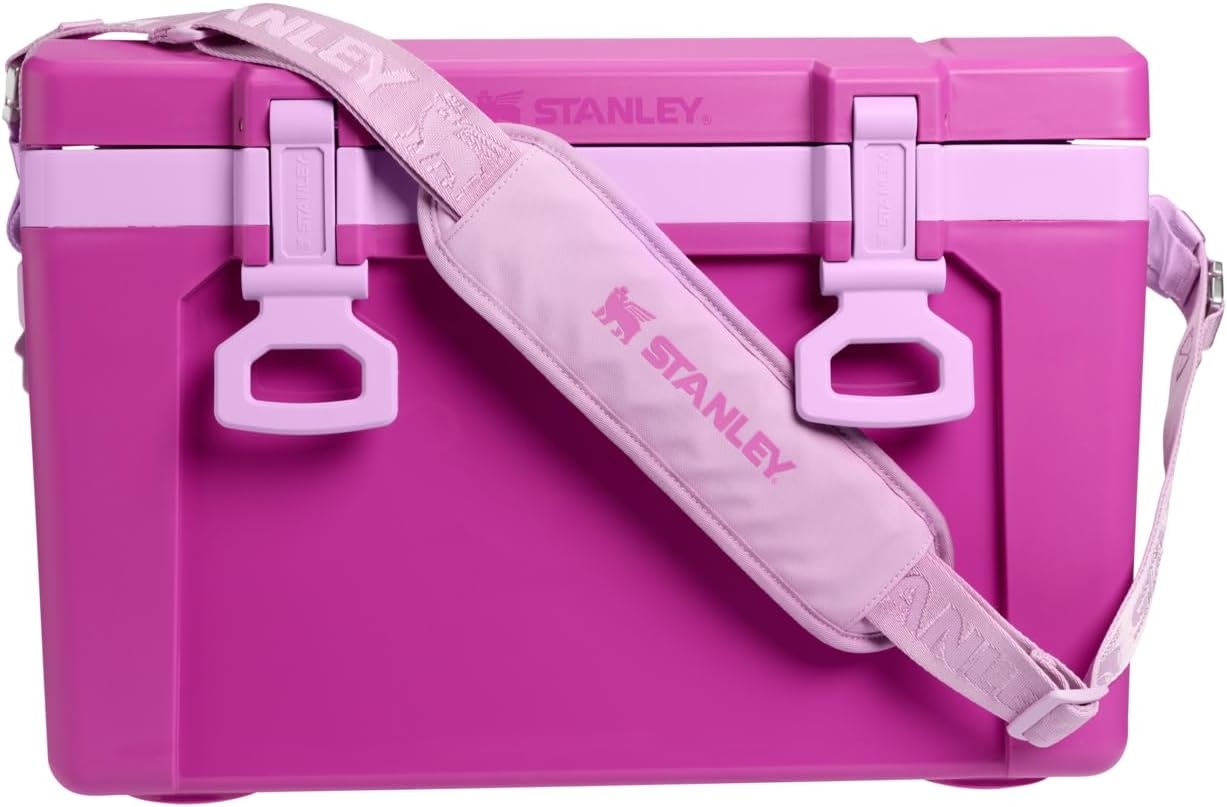 image:imageStanley Adventure Outdoor Cooler 16 qt Heavy Duty Outdoor Camping Cooler with Easy Carry Top Handle BPAFree DaffodilDark Blossom