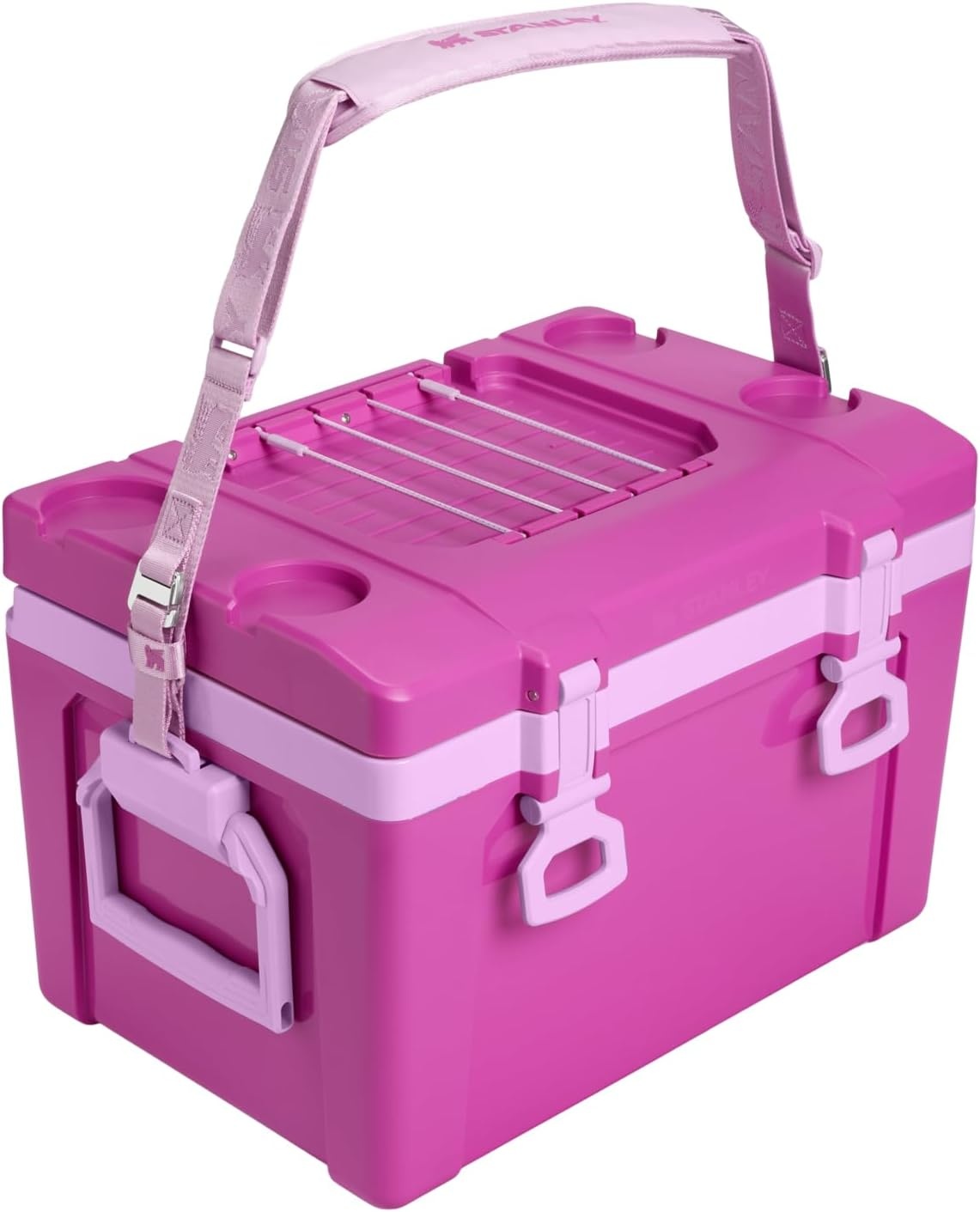 image:imageStanley Adventure Outdoor Cooler 16 qt Heavy Duty Outdoor Camping Cooler with Easy Carry Top Handle BPAFree DaffodilDark Blossom