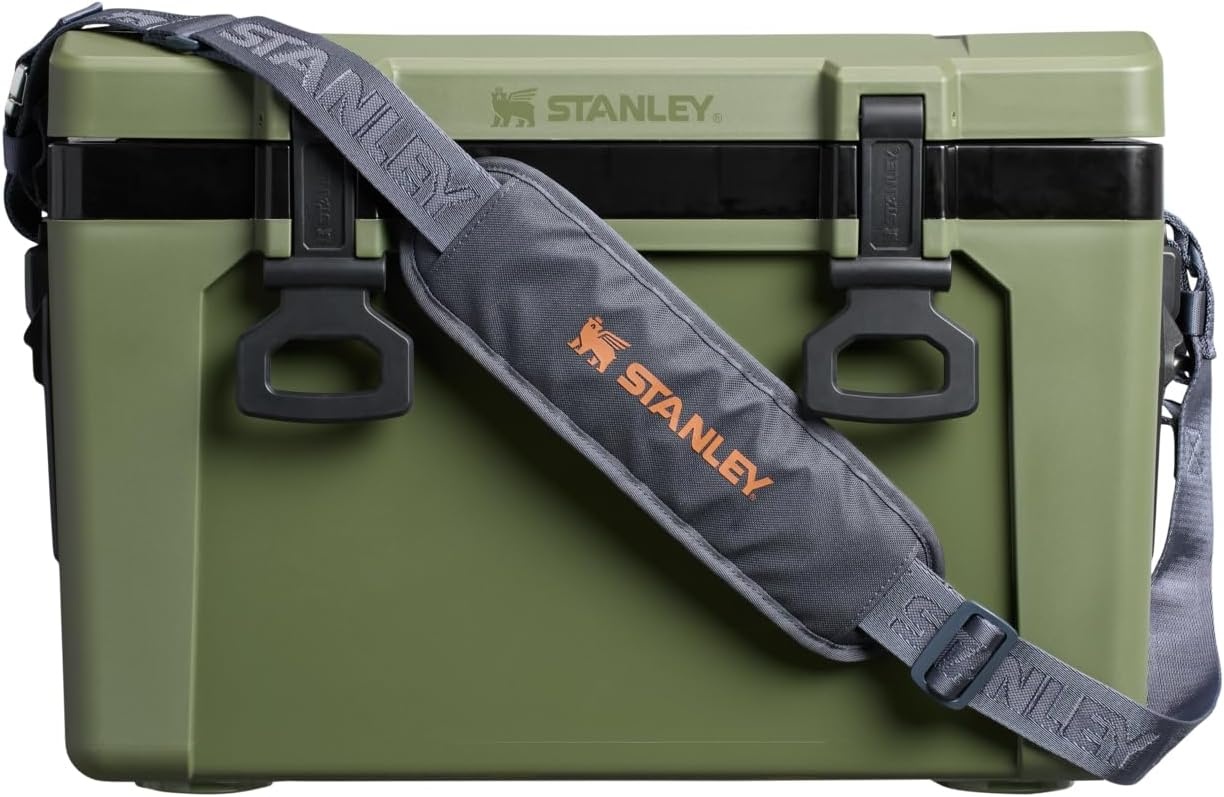image:imageStanley Adventure Outdoor Cooler 16 qt Heavy Duty Outdoor Camping Cooler with Easy Carry Top Handle BPAFree DaffodilDried Pine