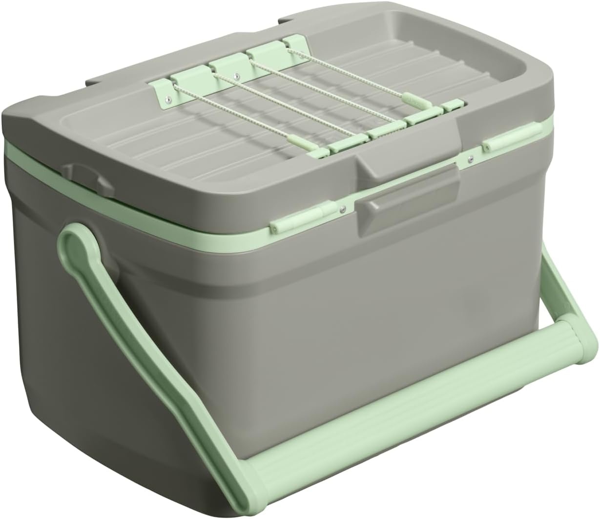 image:imageStanley Adventure Outdoor Cooler 16 qt Heavy Duty Outdoor Camping Cooler with Easy Carry Top Handle BPAFree DaffodilSage Grey
