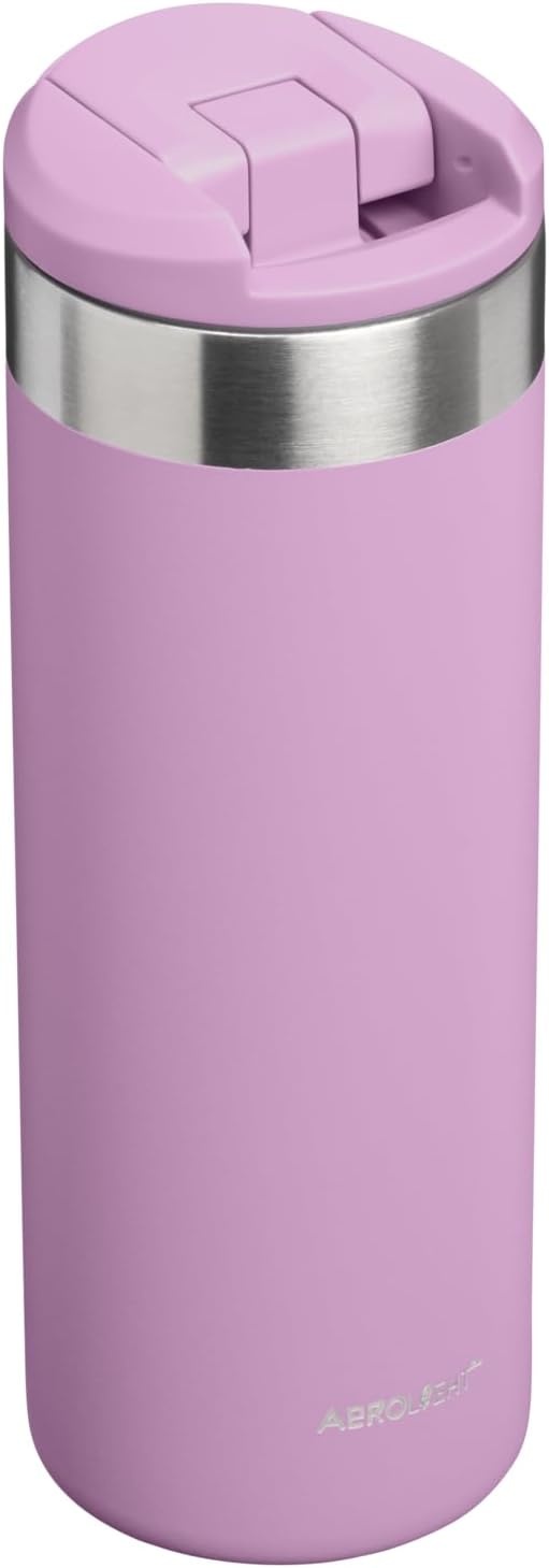 image:imageStanley AeroLight Transit Bottle 20 oz Locking Drink Through Lid Leak Resistant Water Bottle or Coffee Travel Mug Lightweight Insulated Stainless Steel BPAFree LilacLilac