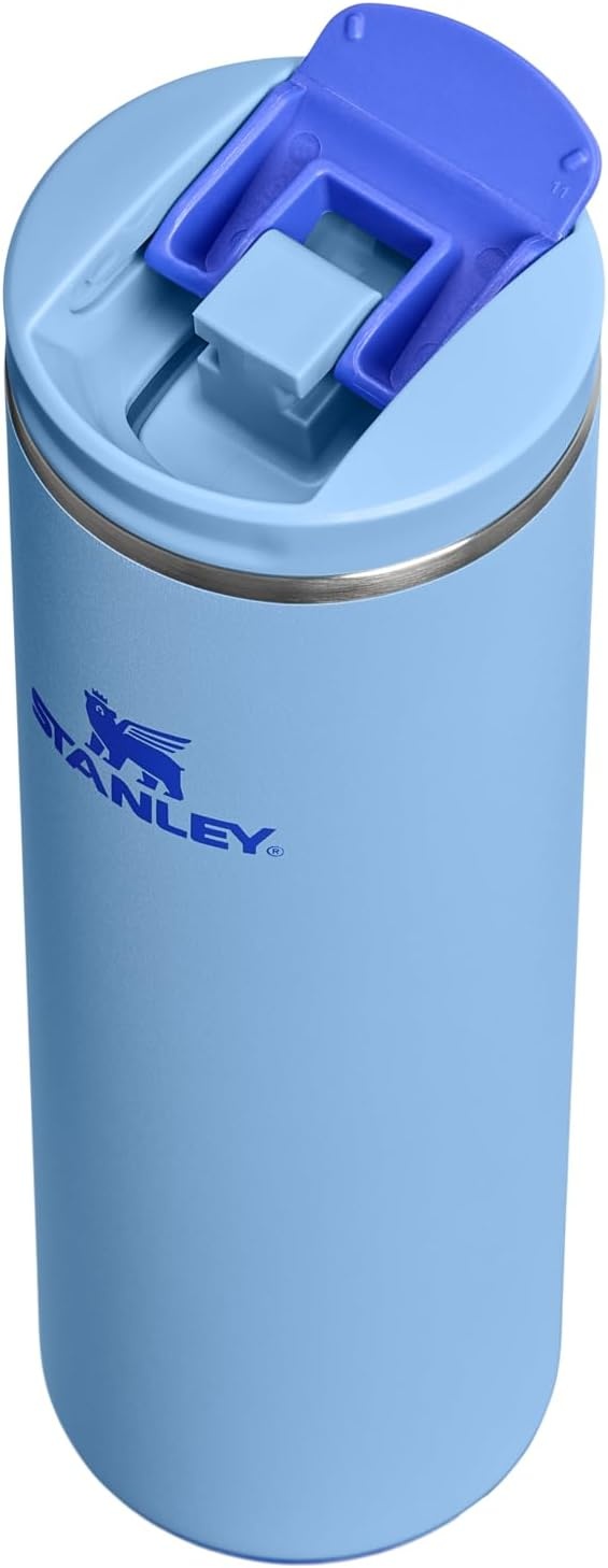 image:imageStanley AeroLight Transit Bottle 20 oz Locking Drink Through Lid Leak Resistant Water Bottle or Coffee Travel Mug Lightweight Insulated Stainless Steel BPAFree LilacBlue Sky