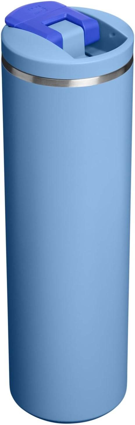 image:imageStanley AeroLight Transit Bottle 20 oz Locking Drink Through Lid Leak Resistant Water Bottle or Coffee Travel Mug Lightweight Insulated Stainless Steel BPAFree LilacBlue Sky