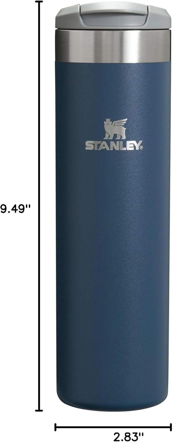 image:imageStanley AeroLight Transit Bottle 20 oz Locking Drink Through Lid Leak Resistant Water Bottle or Coffee Travel Mug Lightweight Insulated Stainless Steel BPAFree LilacNavy